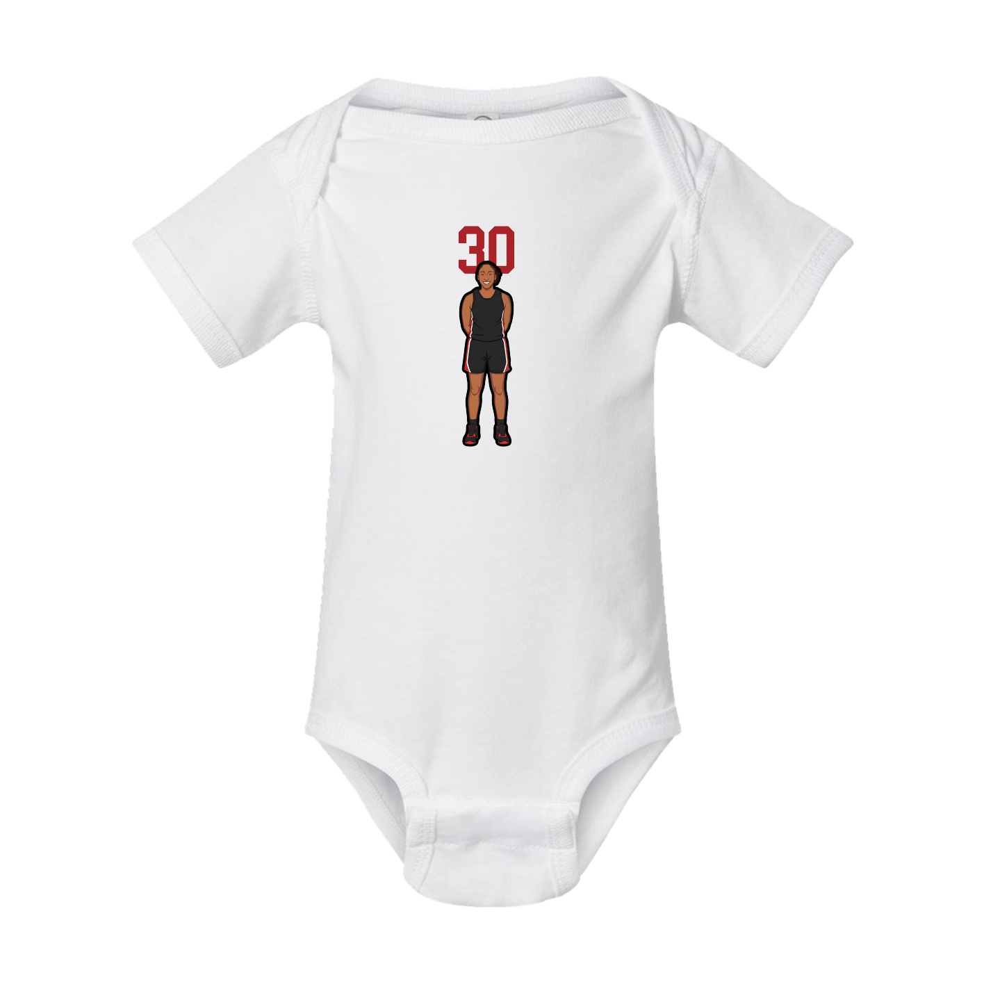 Baby Onesie — Number Top in White
