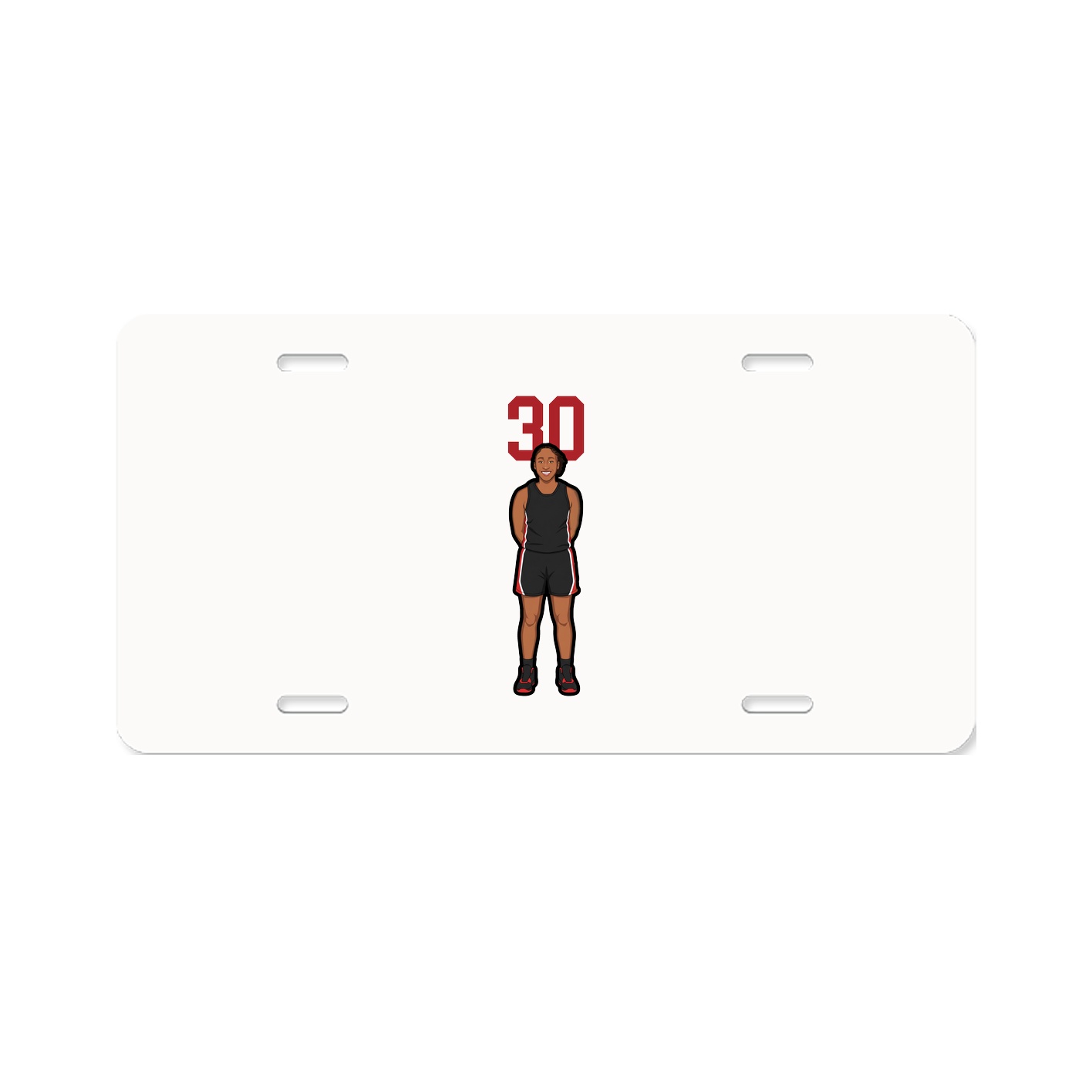 License Plate — Number Top in Classic