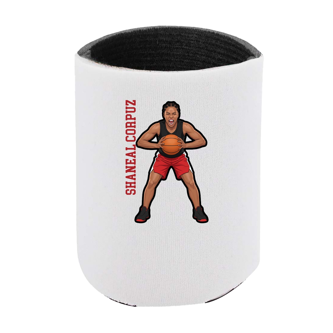 Can Holder — Name Vertical in White