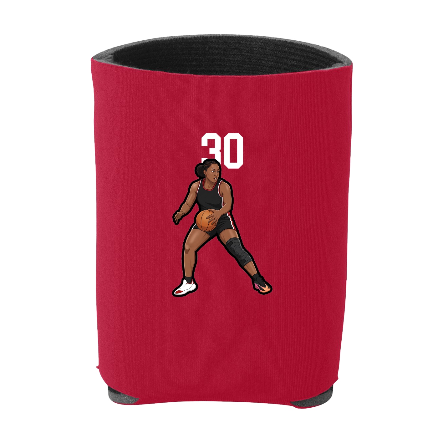 Can Holder — Number Top in Red