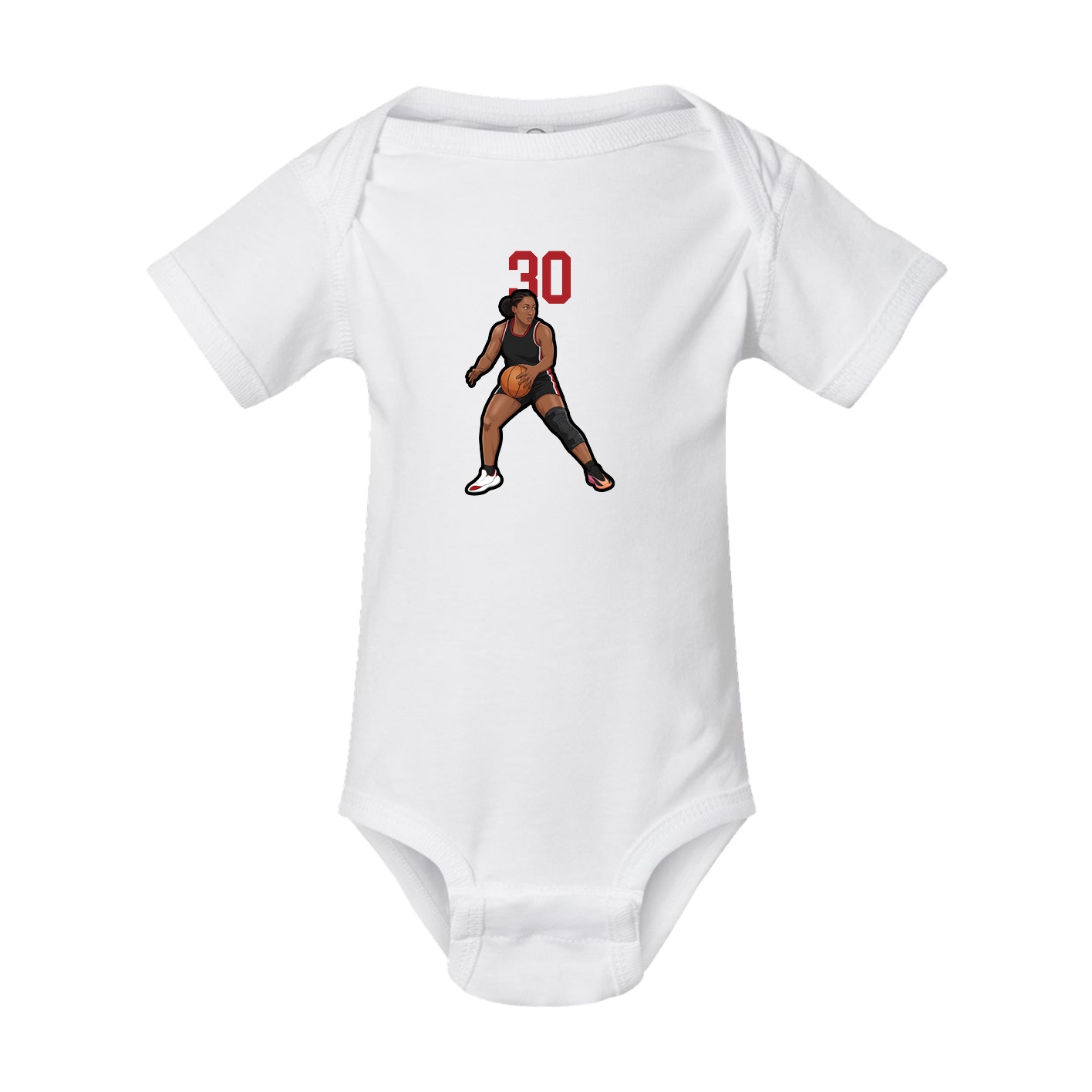 Baby Onesie — Number Top in White