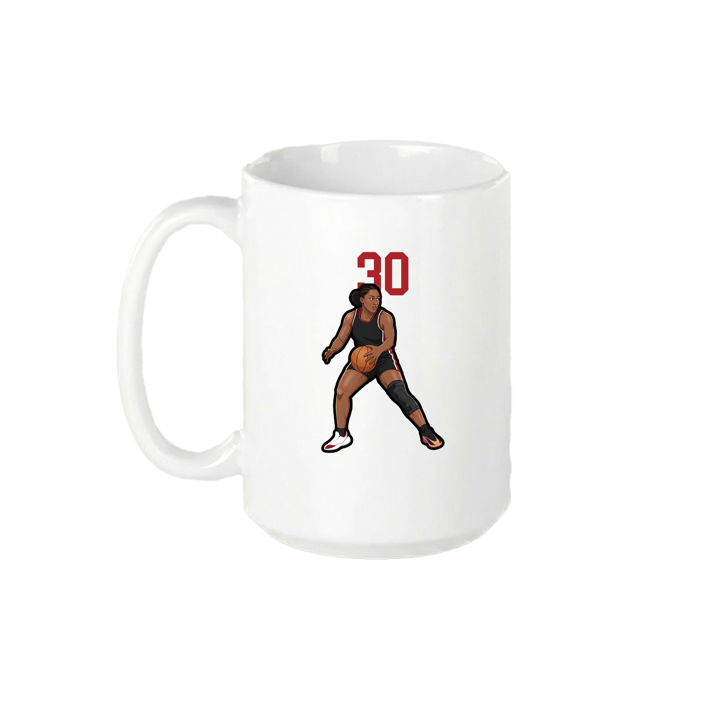 15oz Coffee Mug — Number Top in White