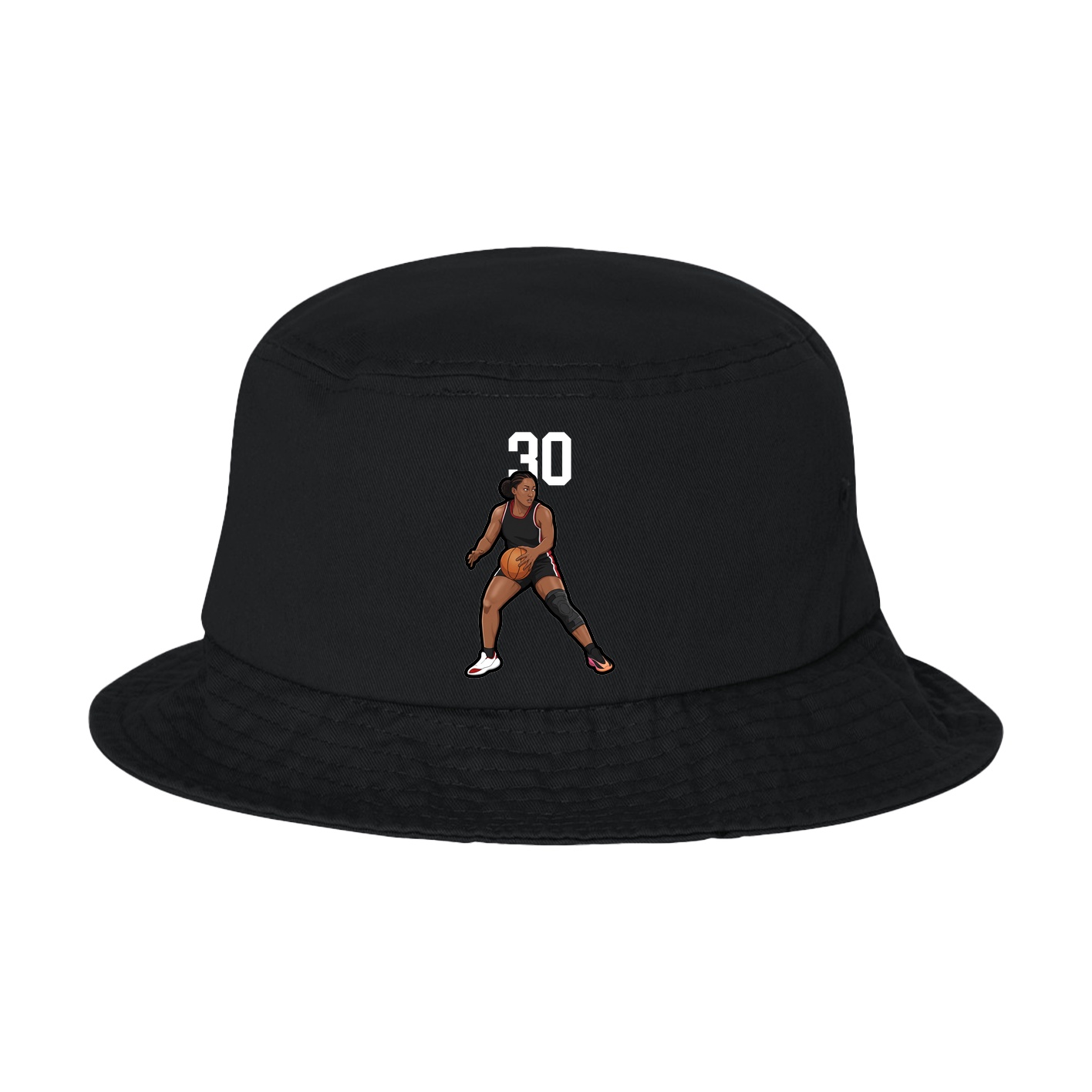Bucket Cap — Number Top in Black