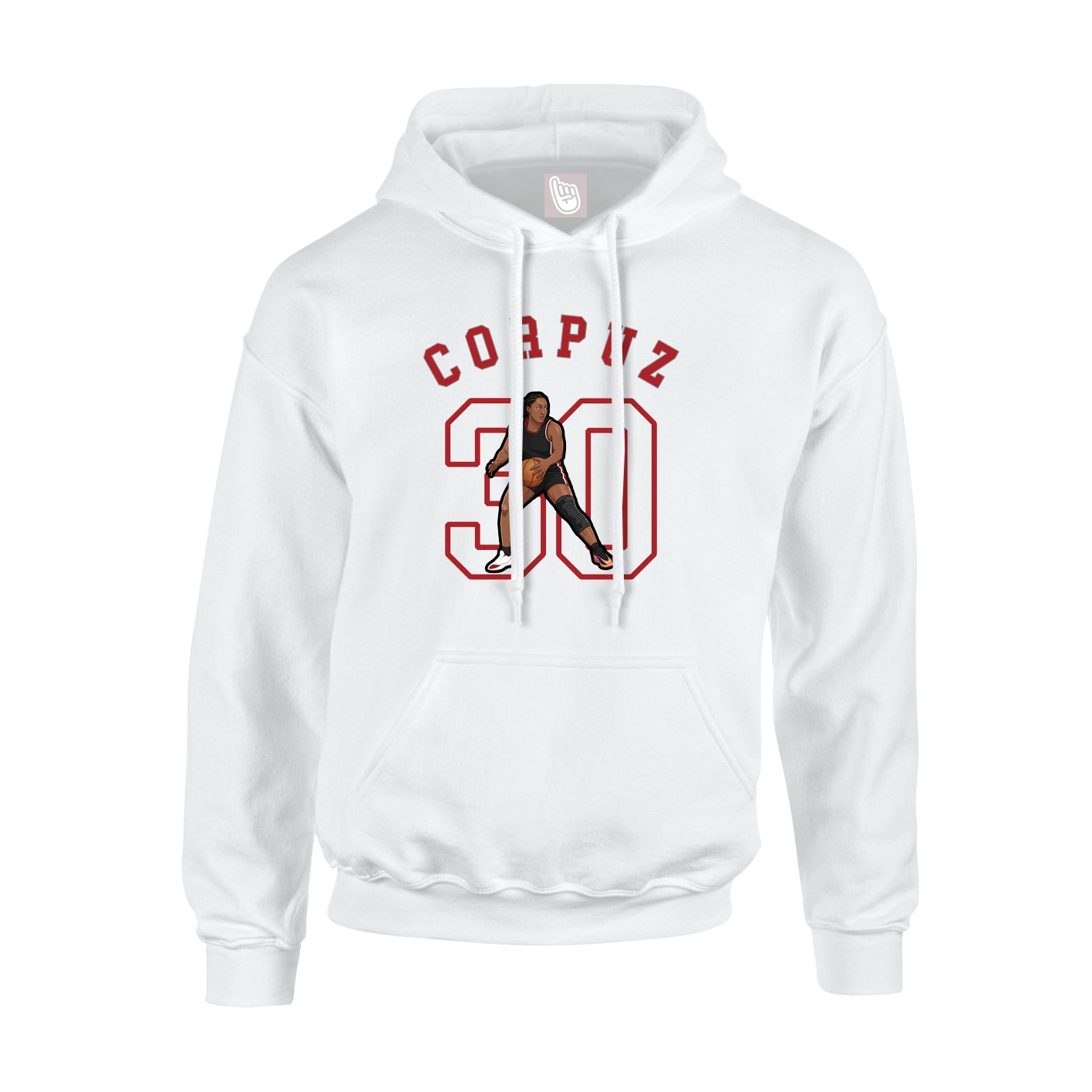 Hoodie — Shirsey Arch in White