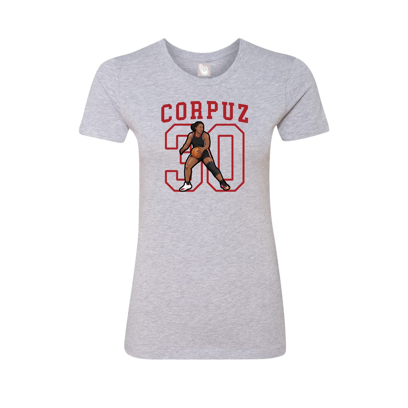 Fitted Women's Tee — Shirsey in Grey