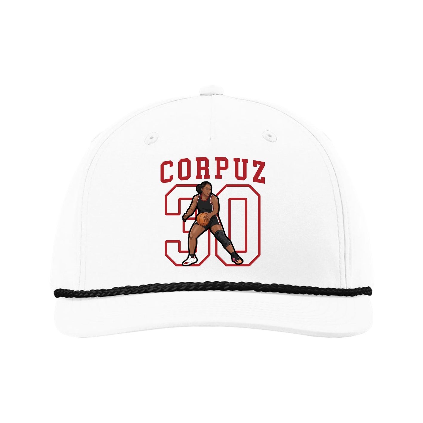 Five-Panel Classic Rope Cap — Shirsey in White