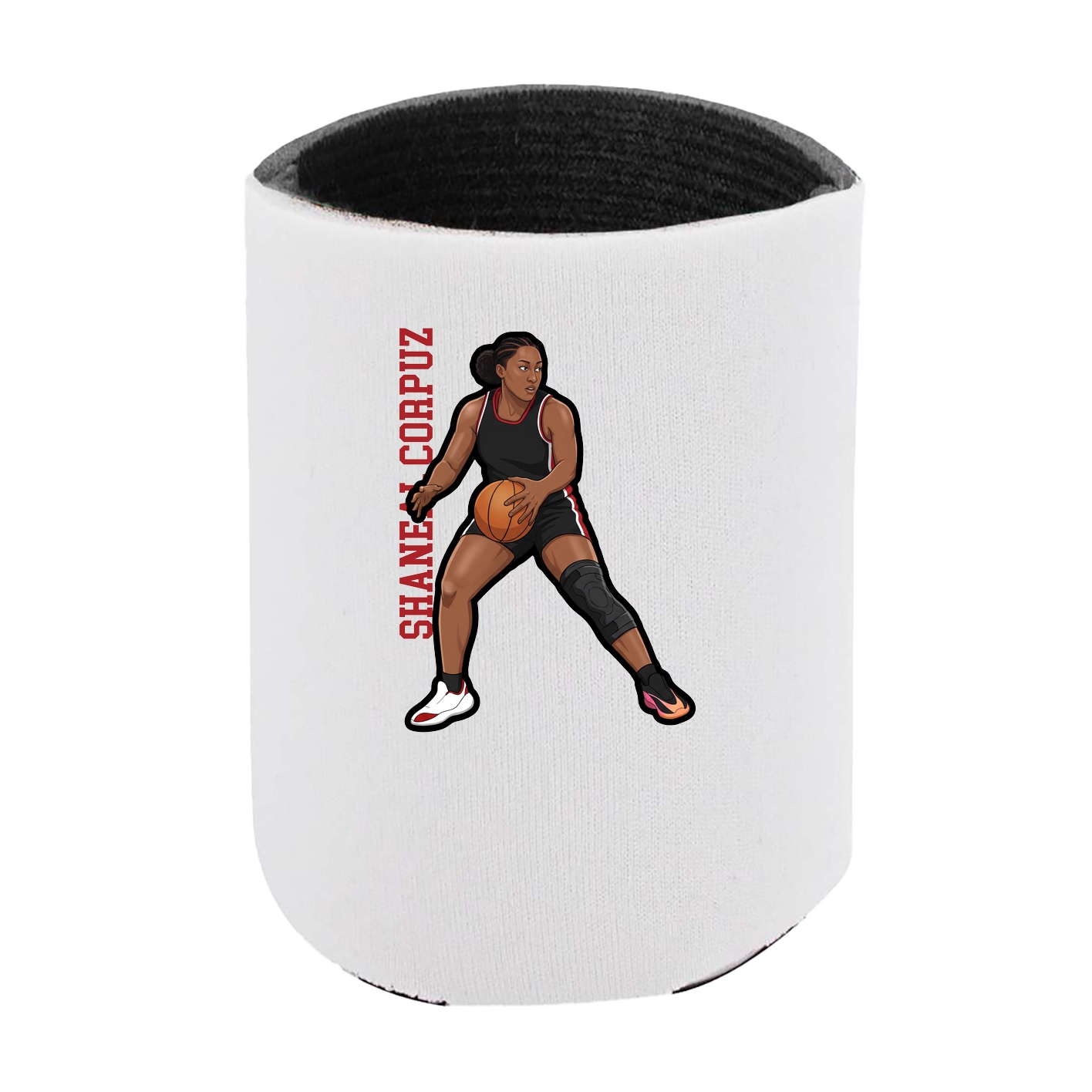 Can Holder — Name Vertical in White