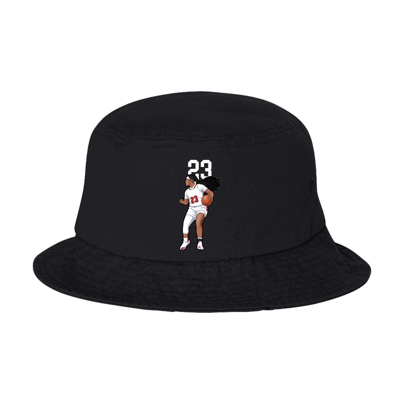 Bucket Cap — Number Top in Black