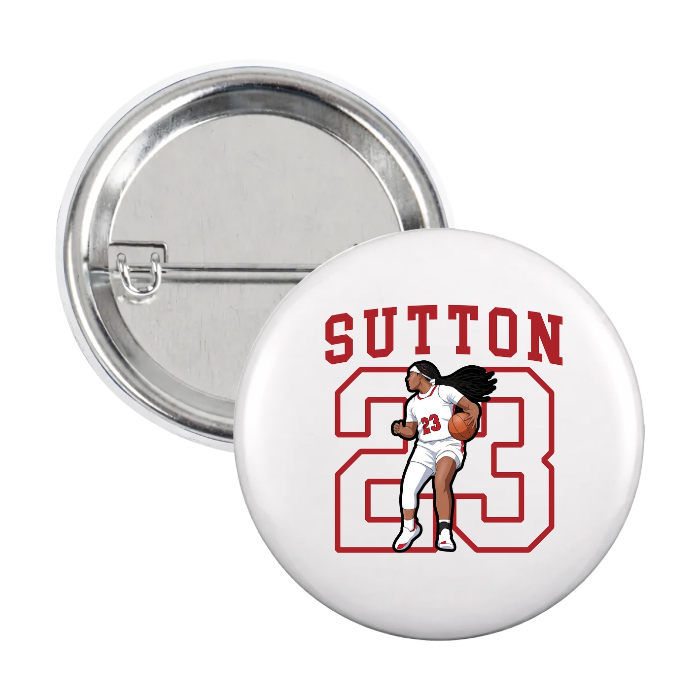 Game Day Button — Shirsey in White