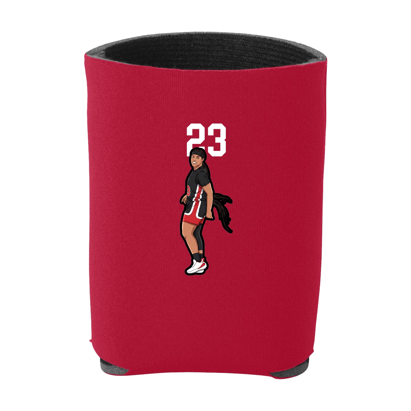 Can Holder — Number Top in Red