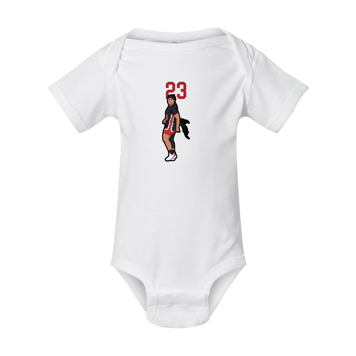 Baby Onesie — Number Top in White