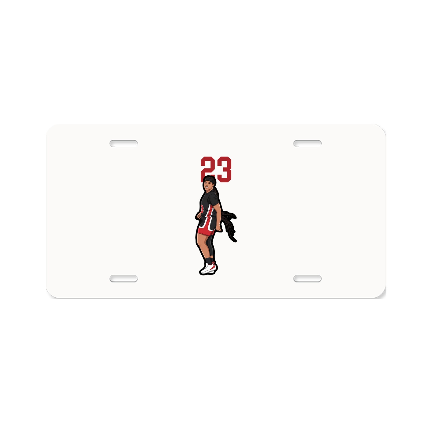 License Plate — Number Top in Classic