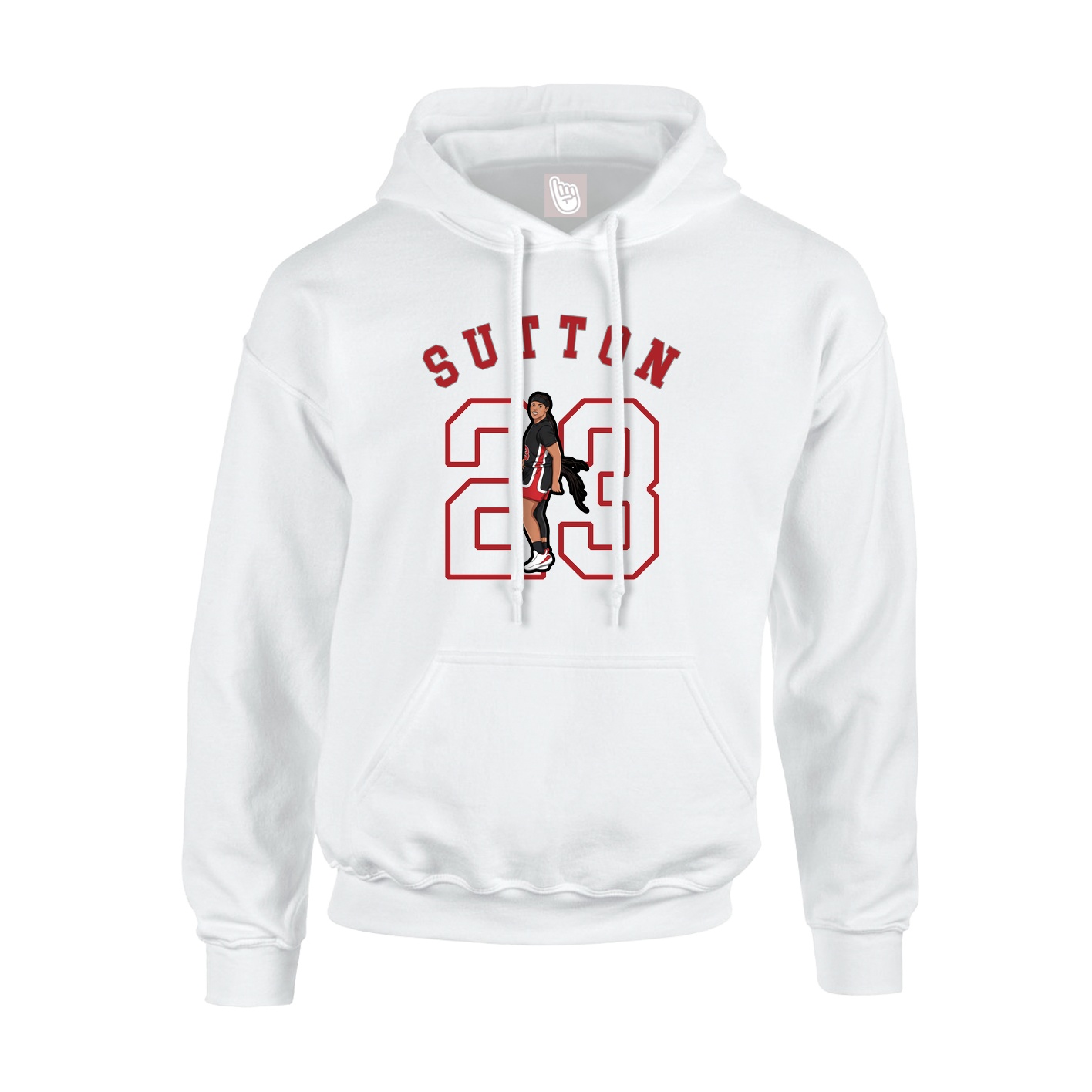 Hoodie — Shirsey Arch in White