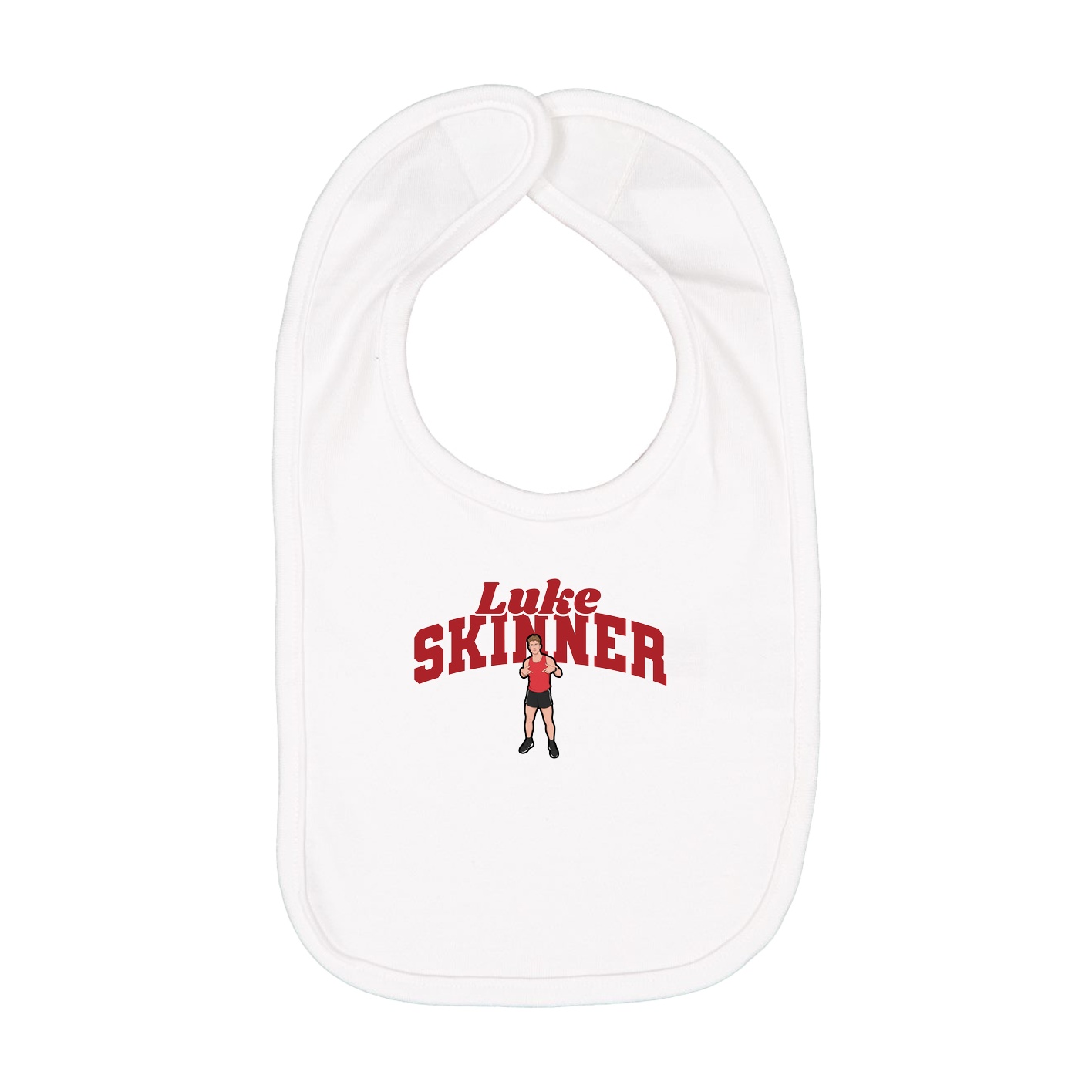 Infant Bib — Signature Arch in White