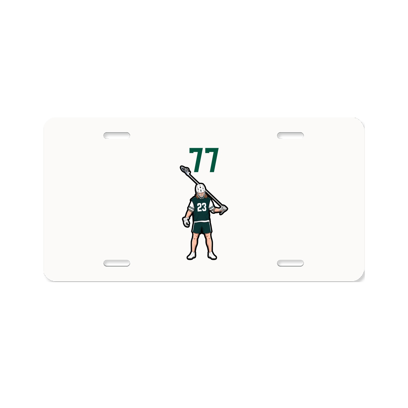 License Plate — Number Top in Classic