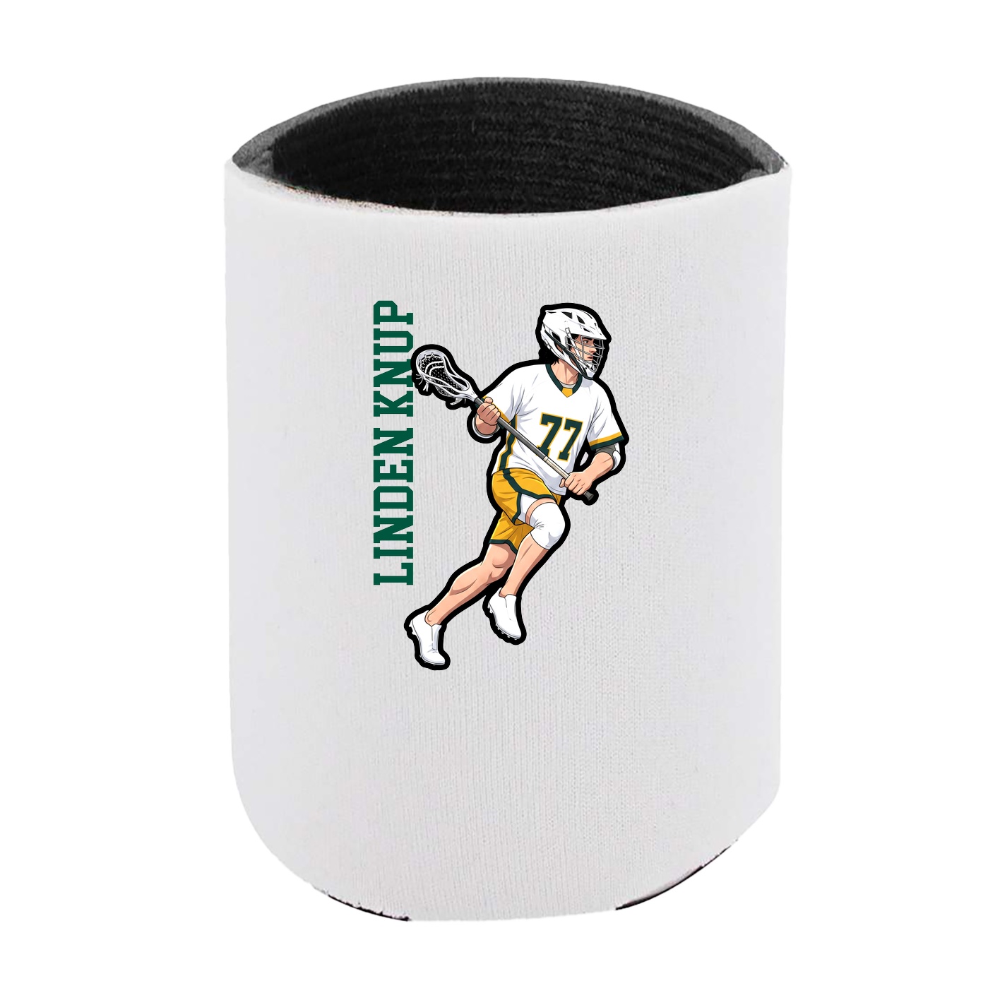 Can Holder — Name Vertical in White