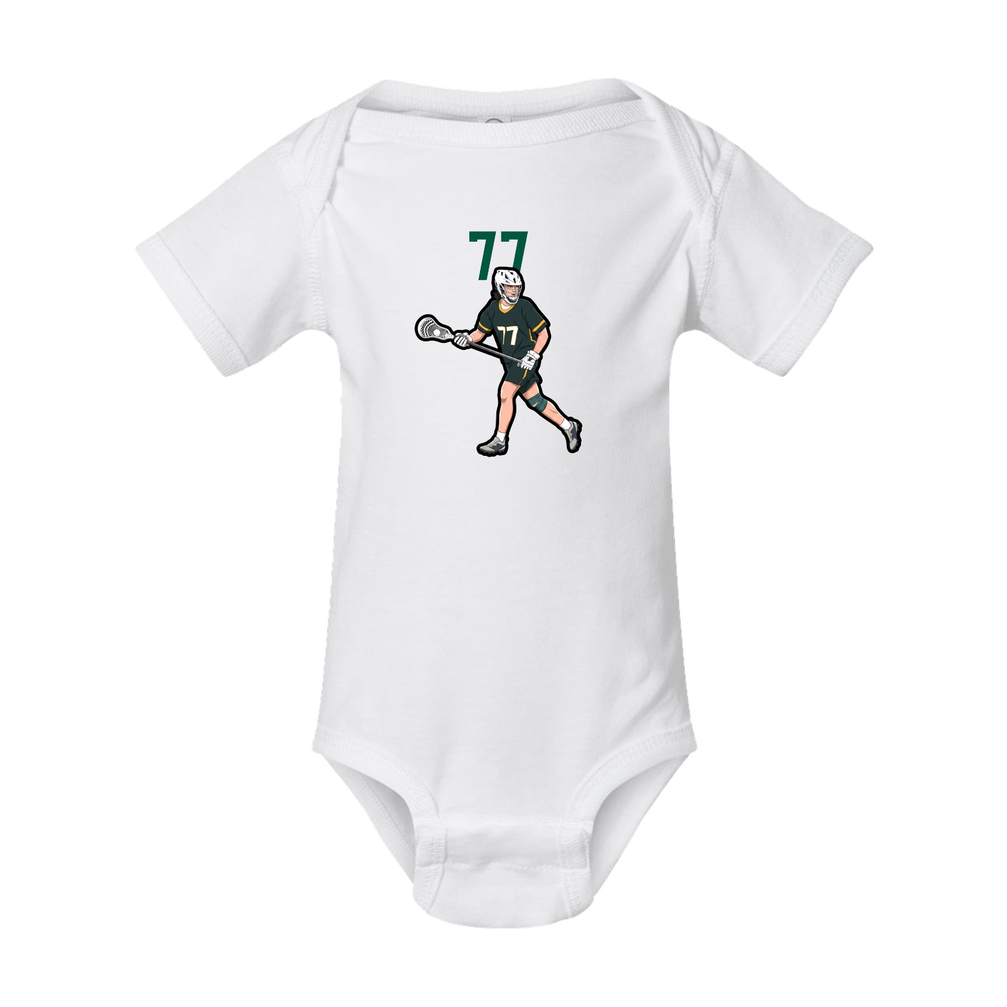 Baby Onesie — Number Top in White