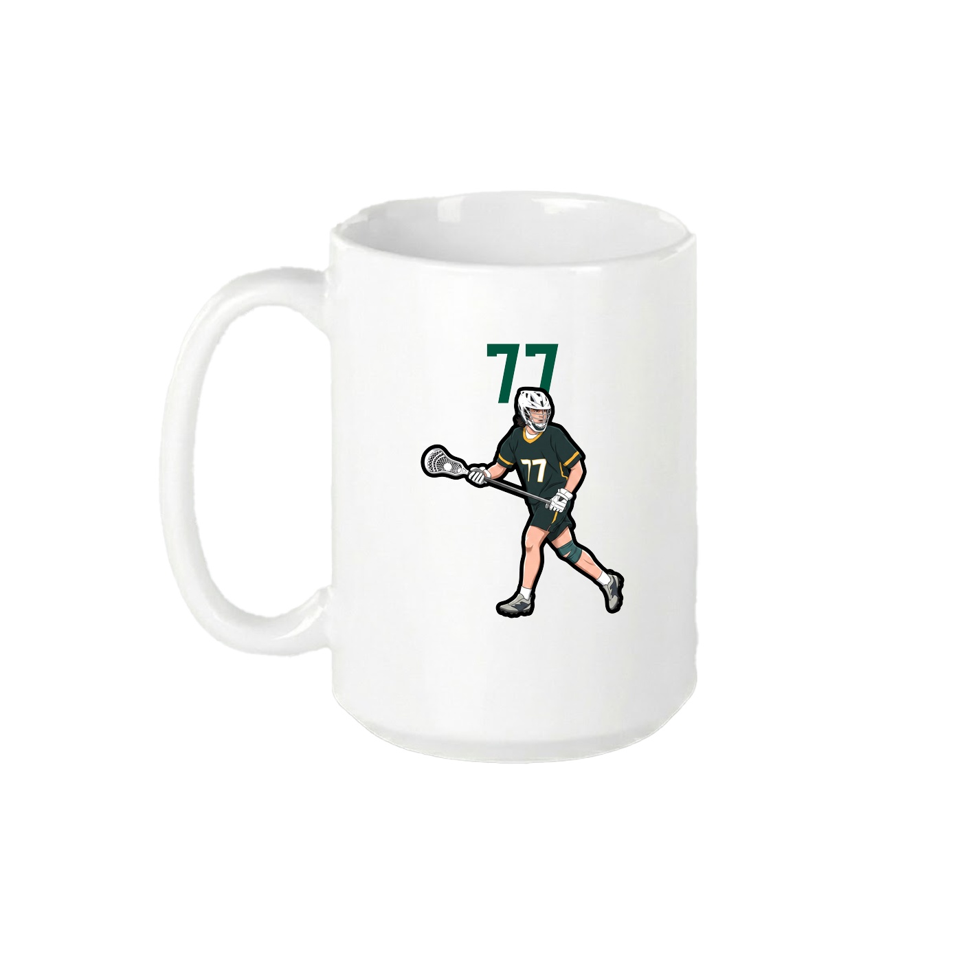 15oz Coffee Mug — Number Top in White