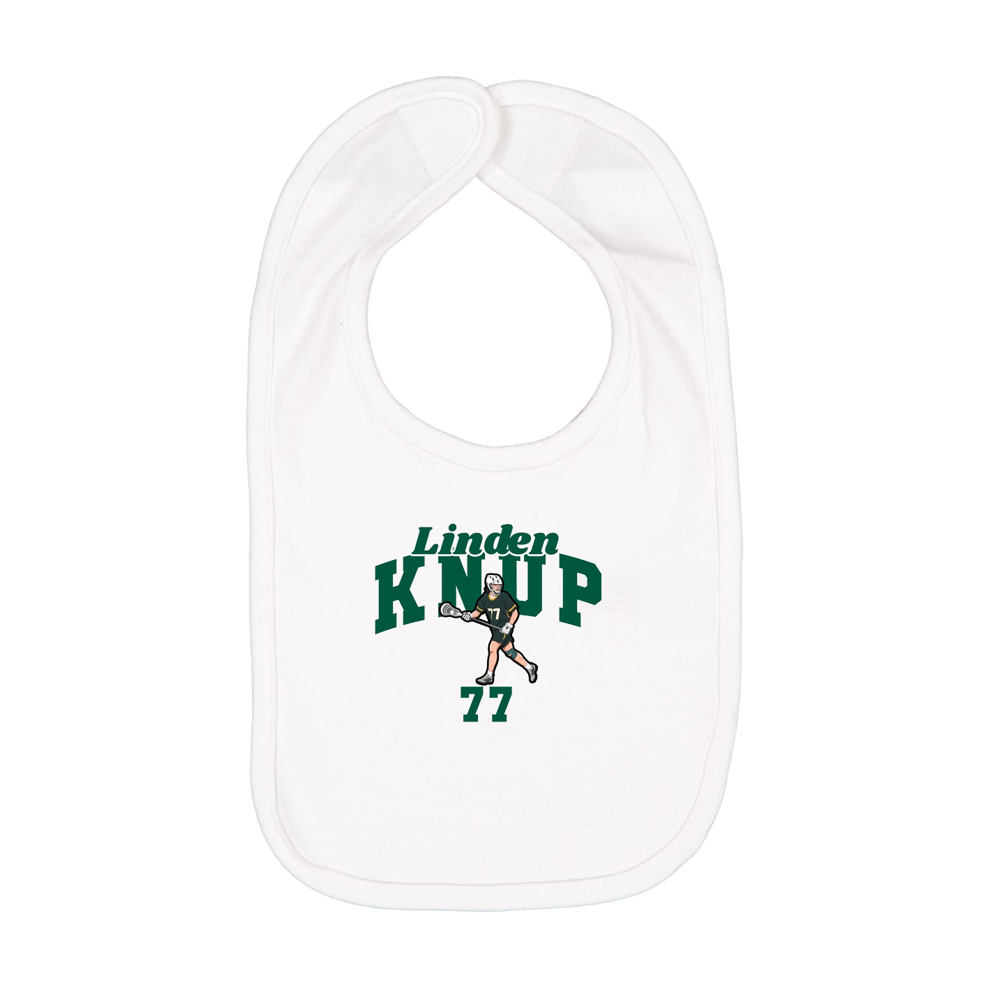 Infant Bib — Signature Arch in White
