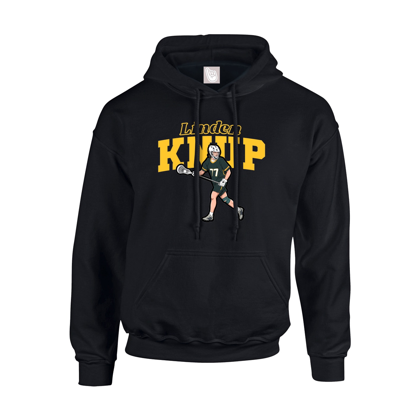 Hoodie — Name Arch in Black