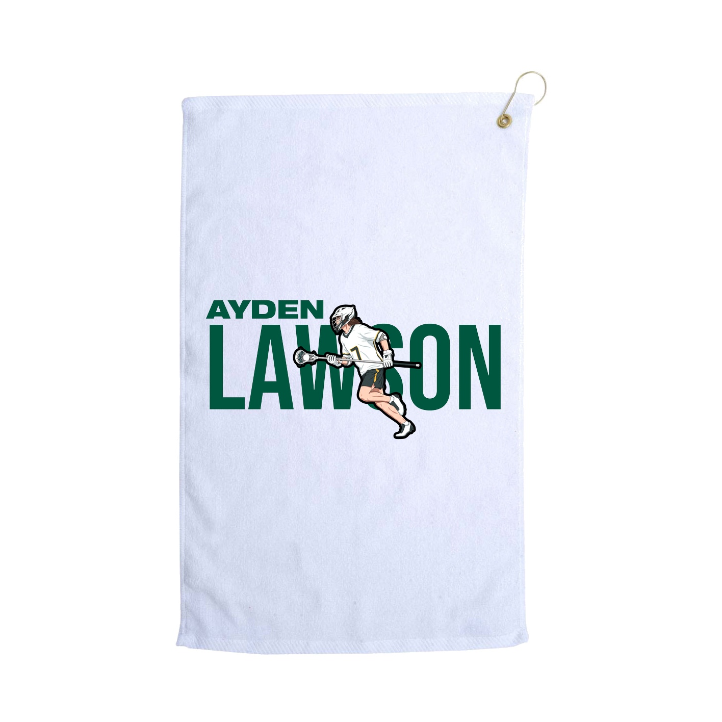 Golf Towel — Player Name in White