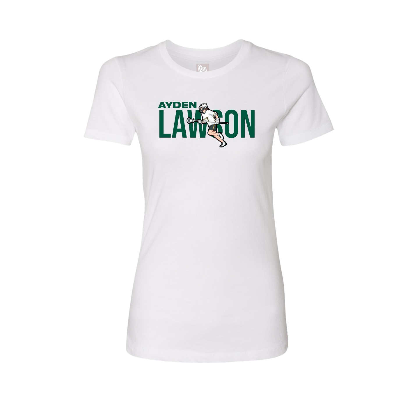 Womens Tee — Player Name in White