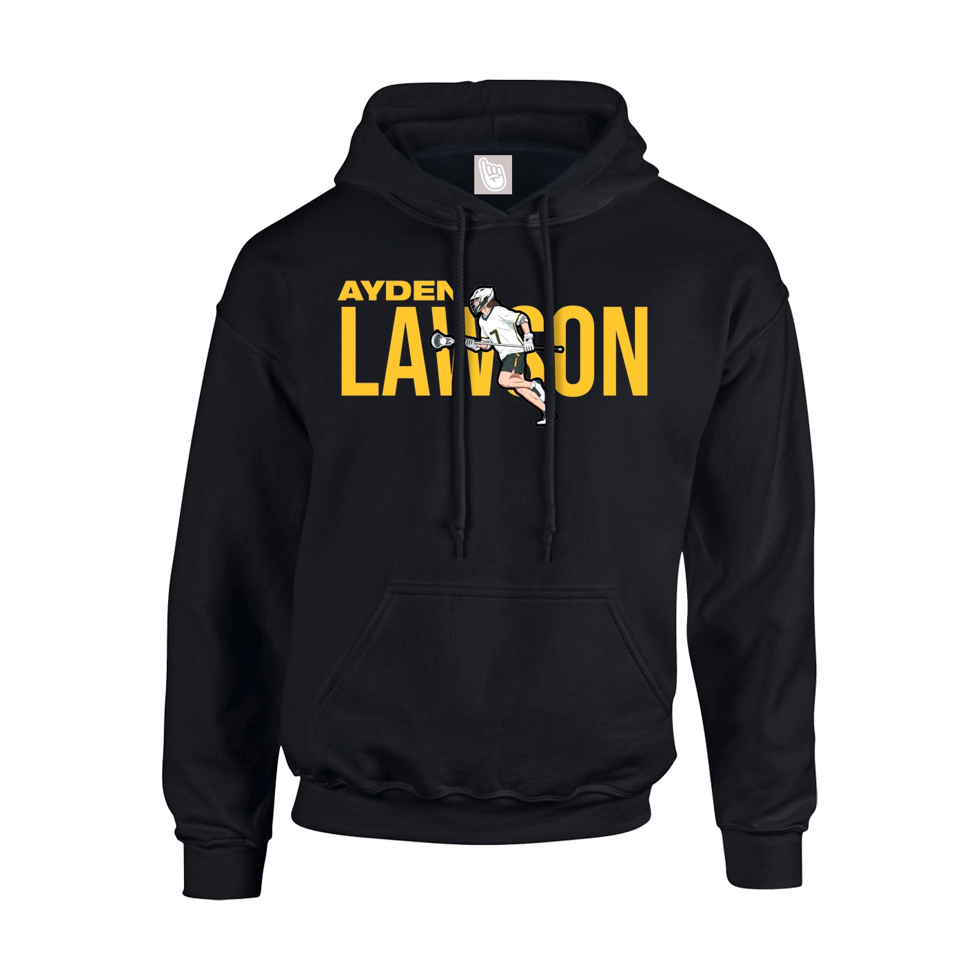 Youth Hoodie — Player Name in Black