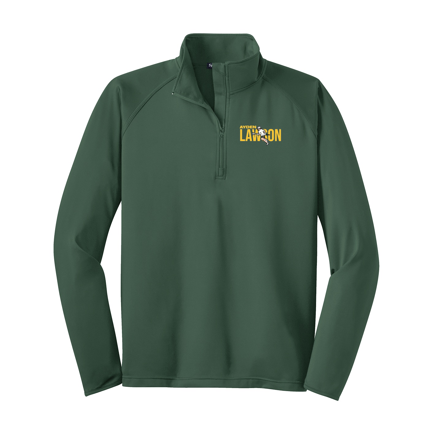 Q-Zip Pullover — Player Name in Green