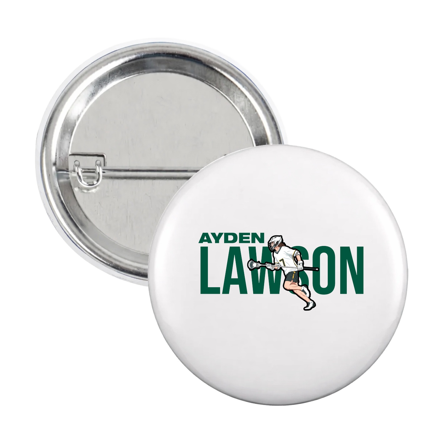 Game Day Button — Player Name in White