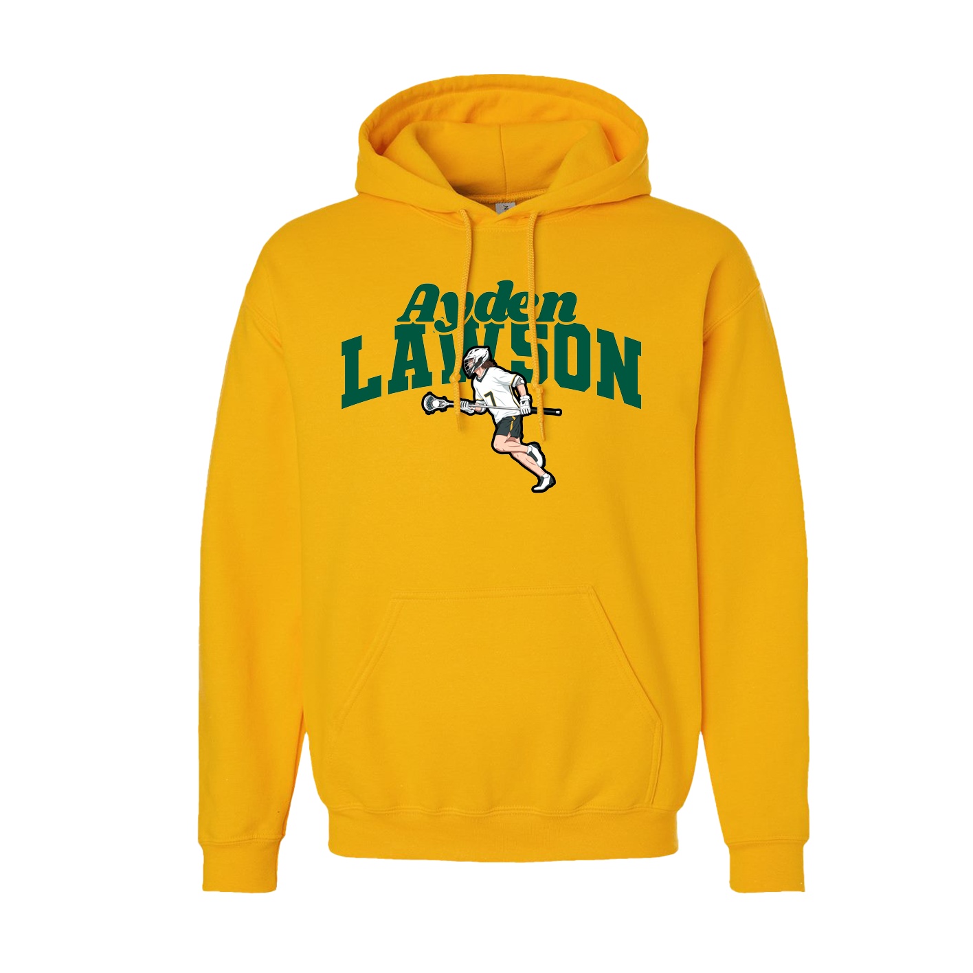Youth Hoodie — Signature Arch in Gold