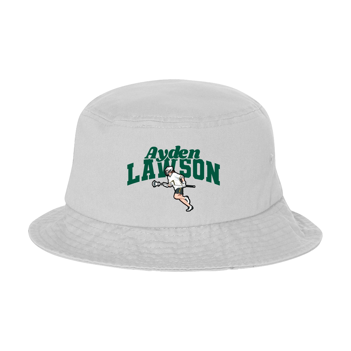 Bucket Cap — Signature Arch in White