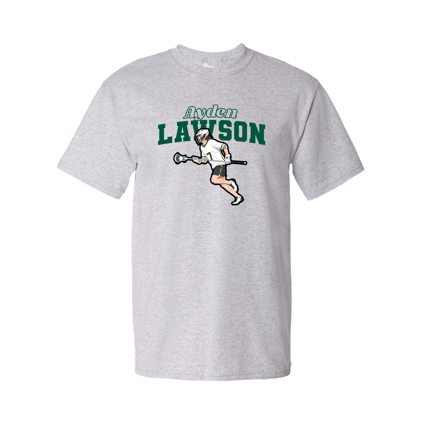Youth Tee — Name Arch in Grey