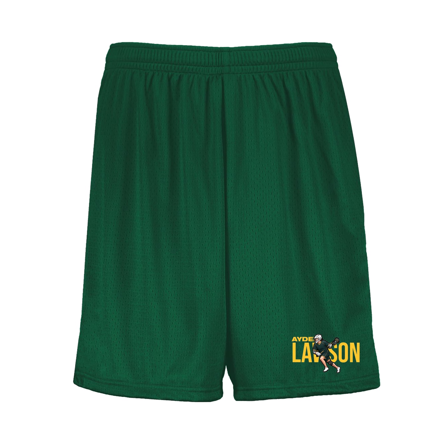 Shorts — Player Name in Green