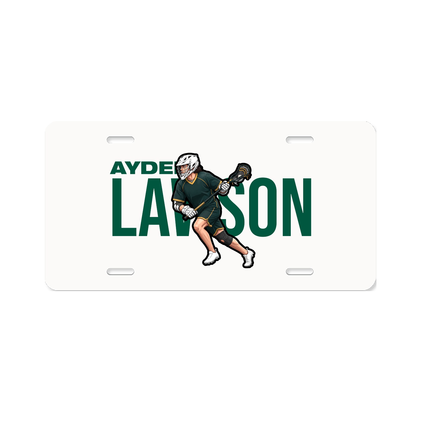 License Plate — Player Name in Classic