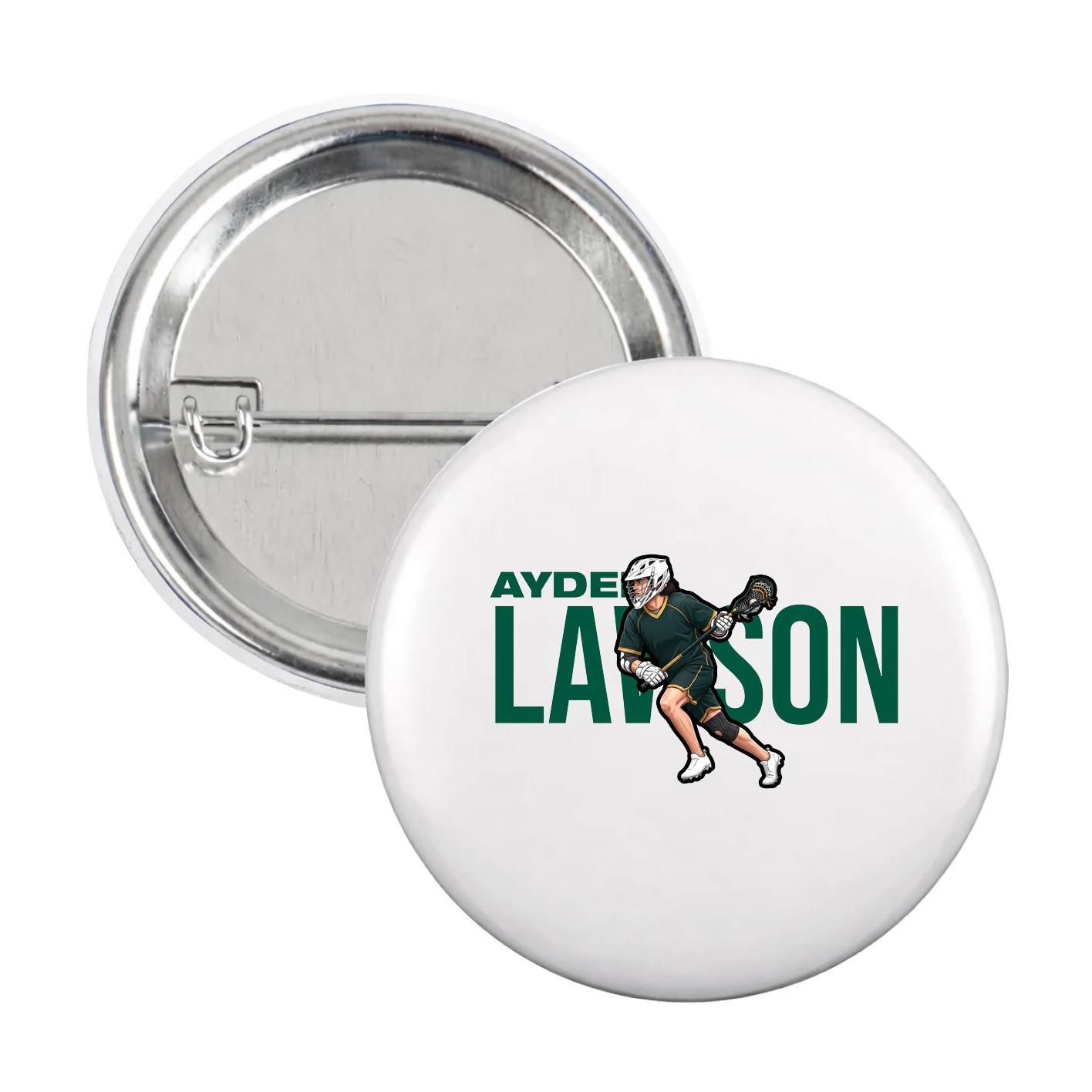 Game Day Button — Player Name in White