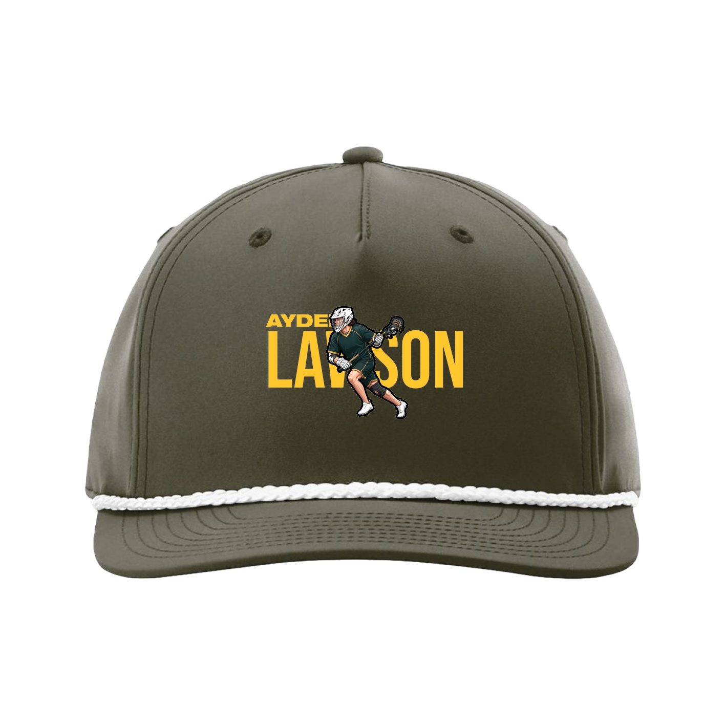 Five-Panel Classic Rope Cap — Player Name in Green