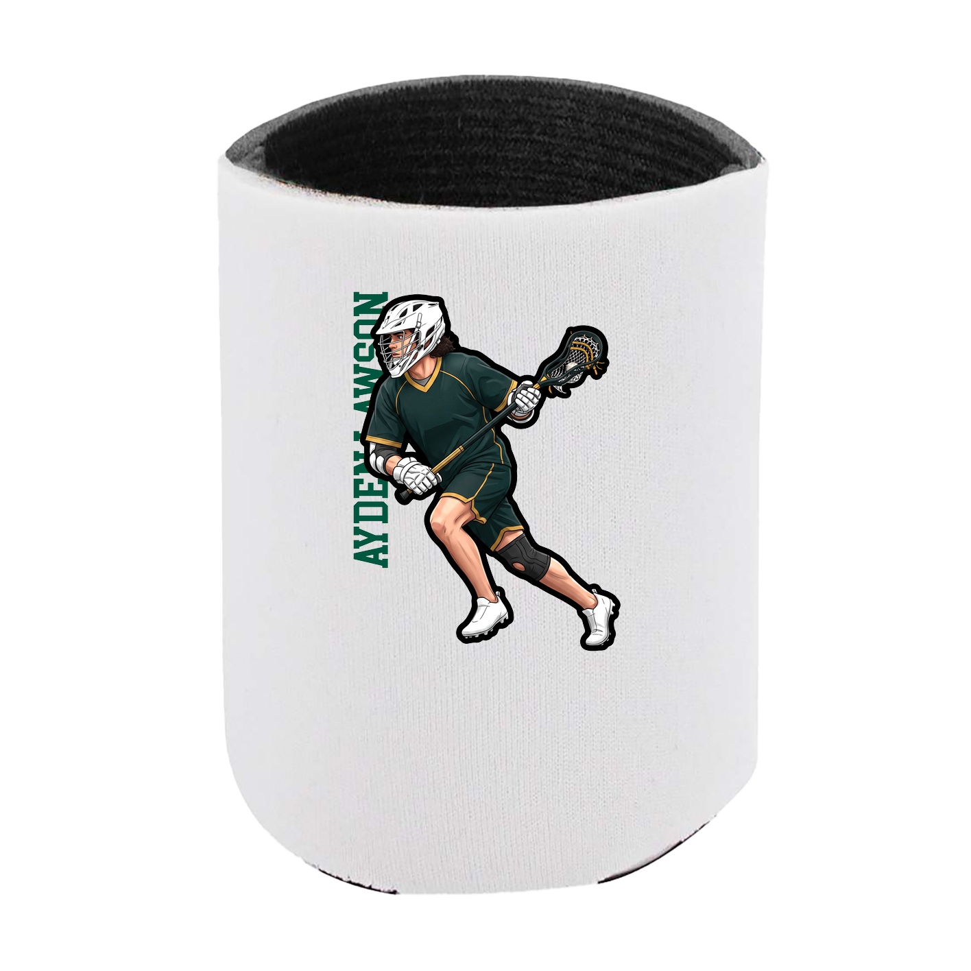 Can Holder — Name Vertical in White