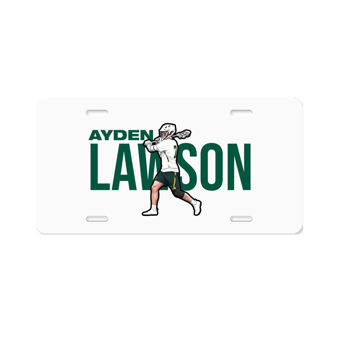 License Plate — Player Name in Classic