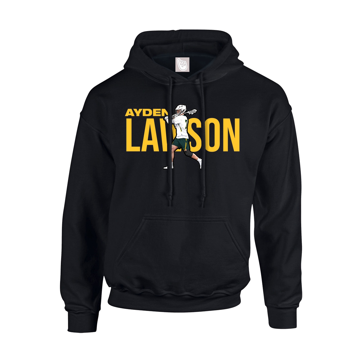 Youth Hoodie — Player Name in Black