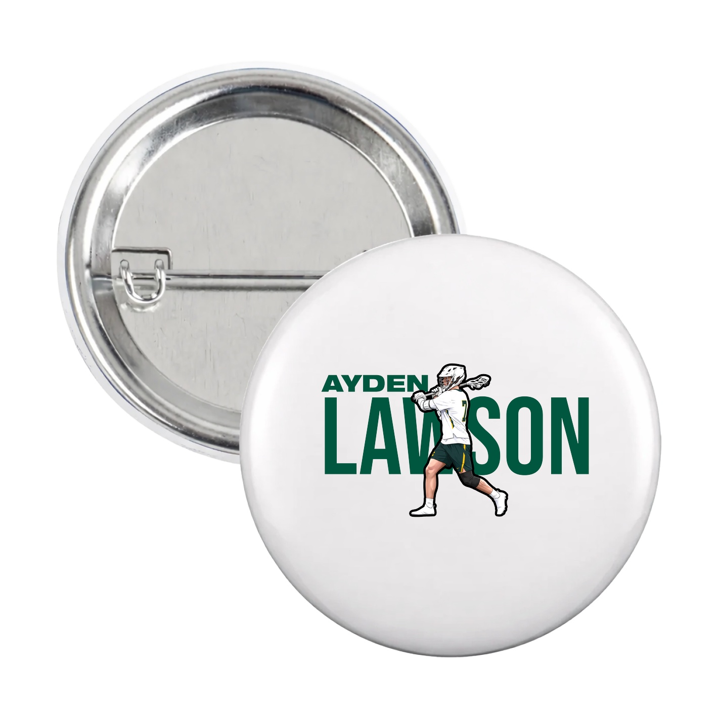 Game Day Button — Player Name in White