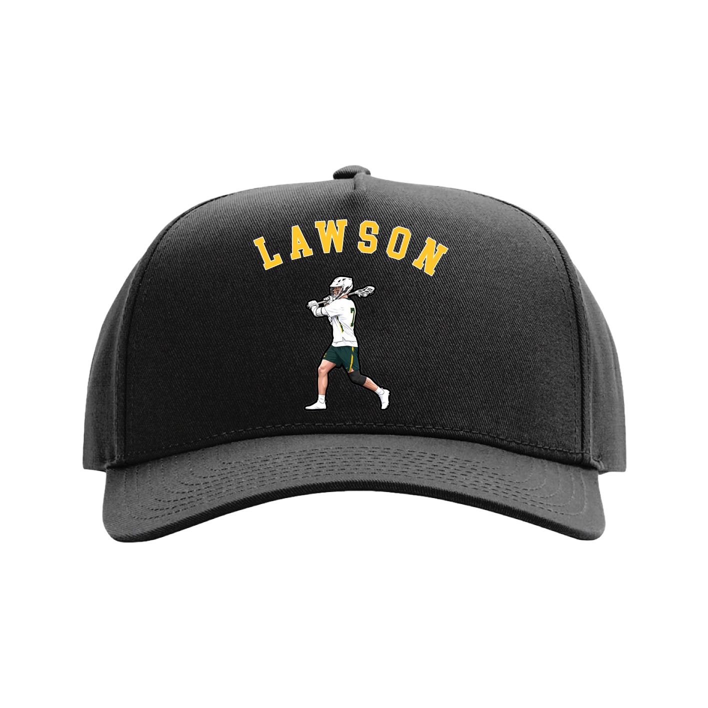 Full Fabric Five-Panel Champ Cap — Shirsey Arch in Black
