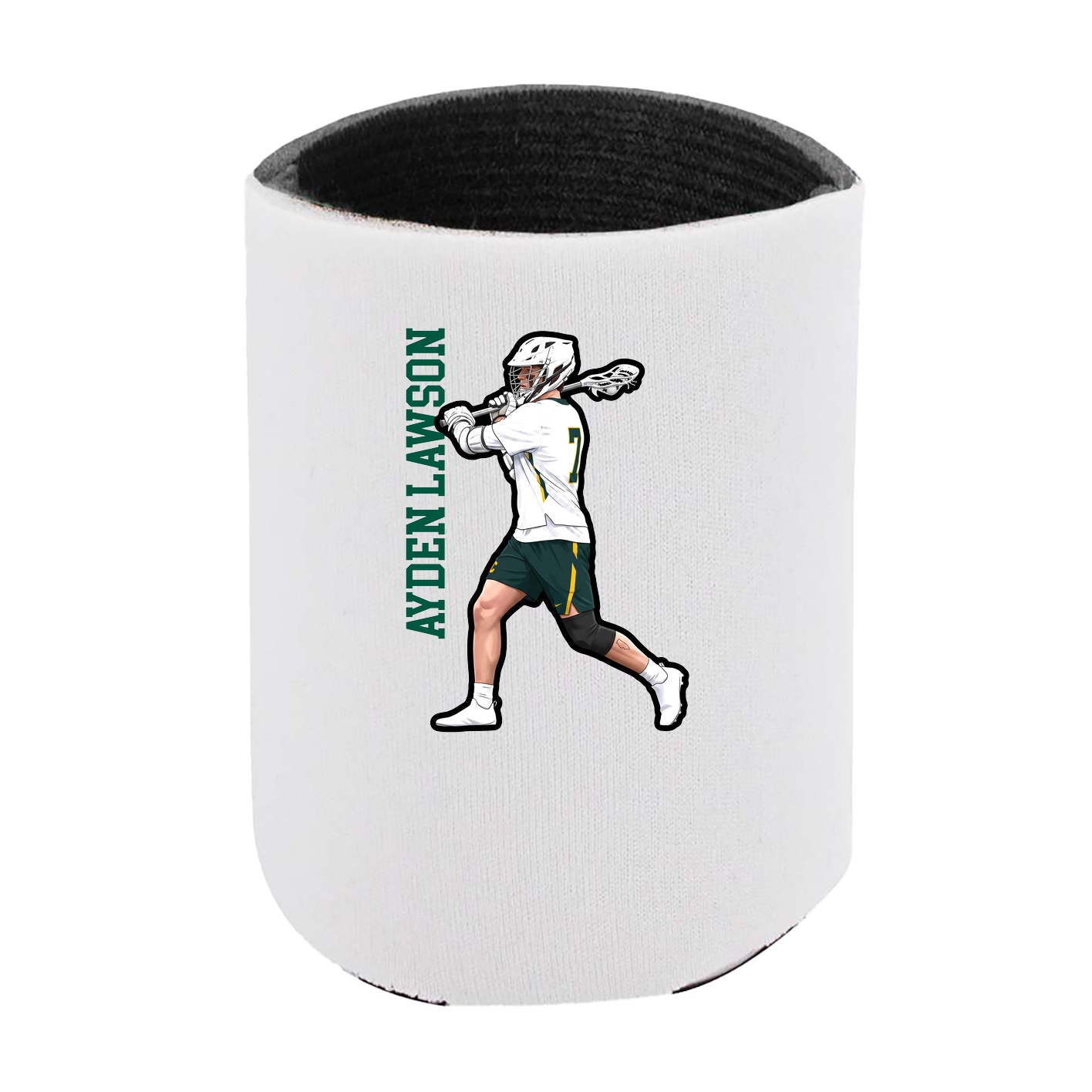 Can Holder — Name Vertical in White