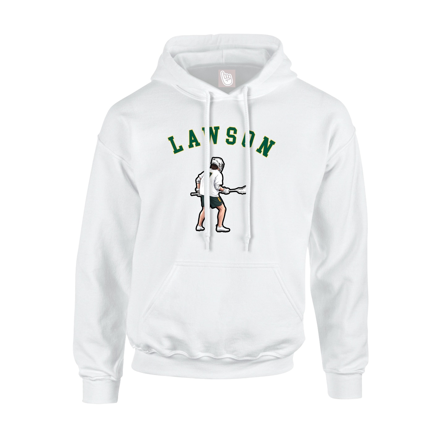 Youth Hoodie — Shirsey Arch in White