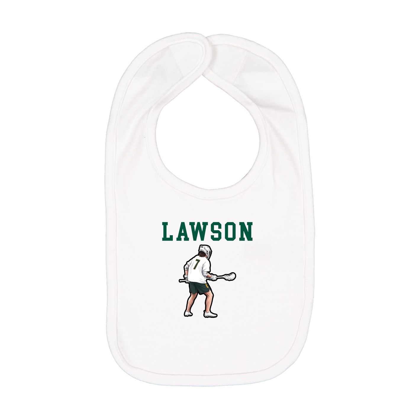 Infant Bib — Shirsey in White