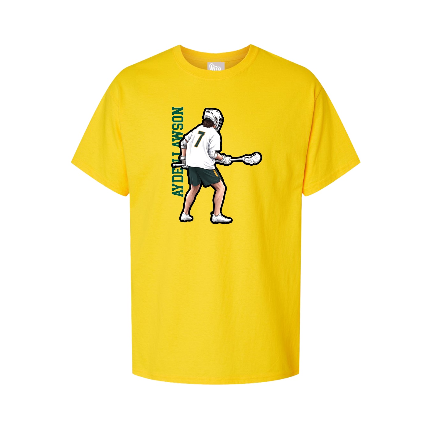 Tee — Name Vertical in Gold