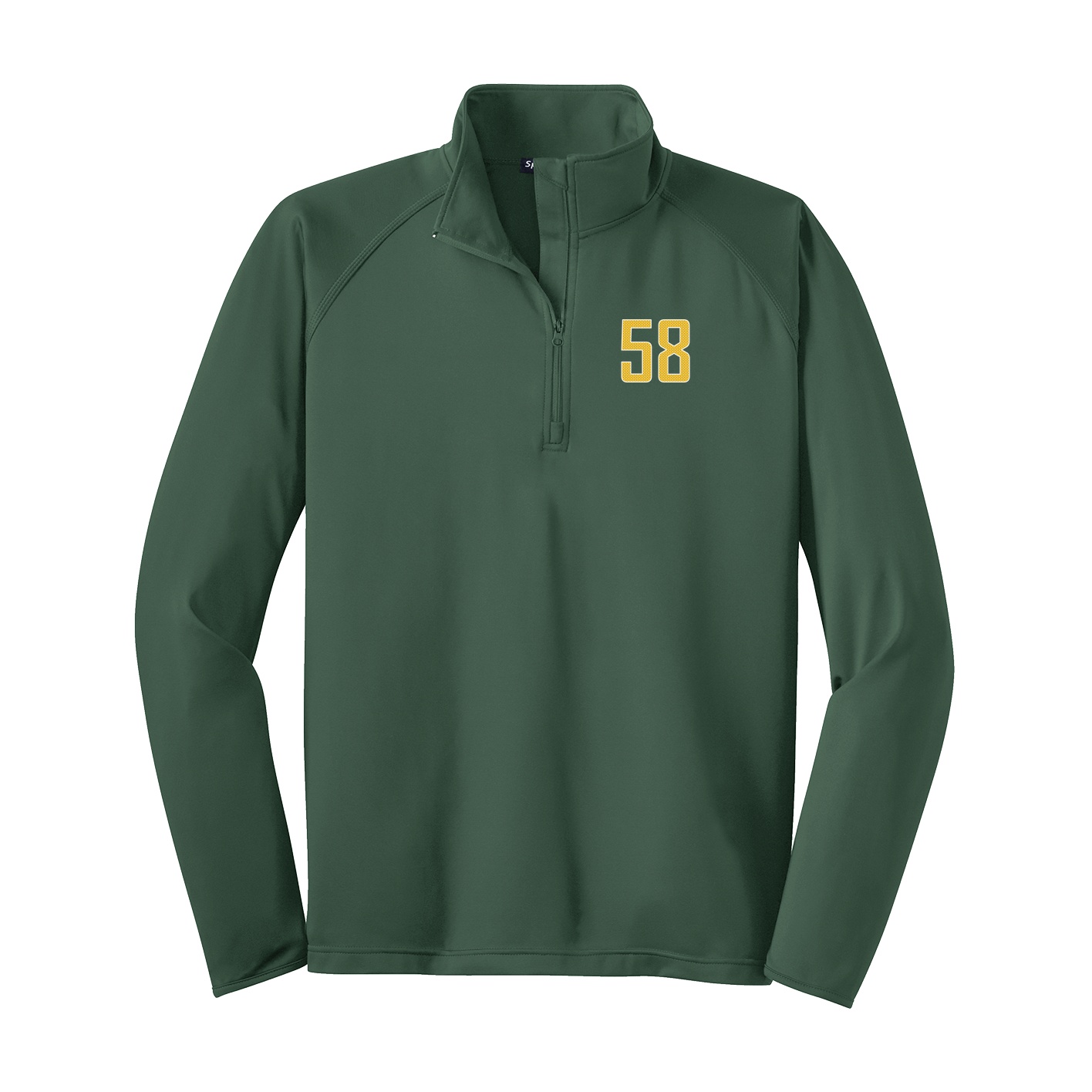 Q-Zip Pullover — Front Shirsy in Green