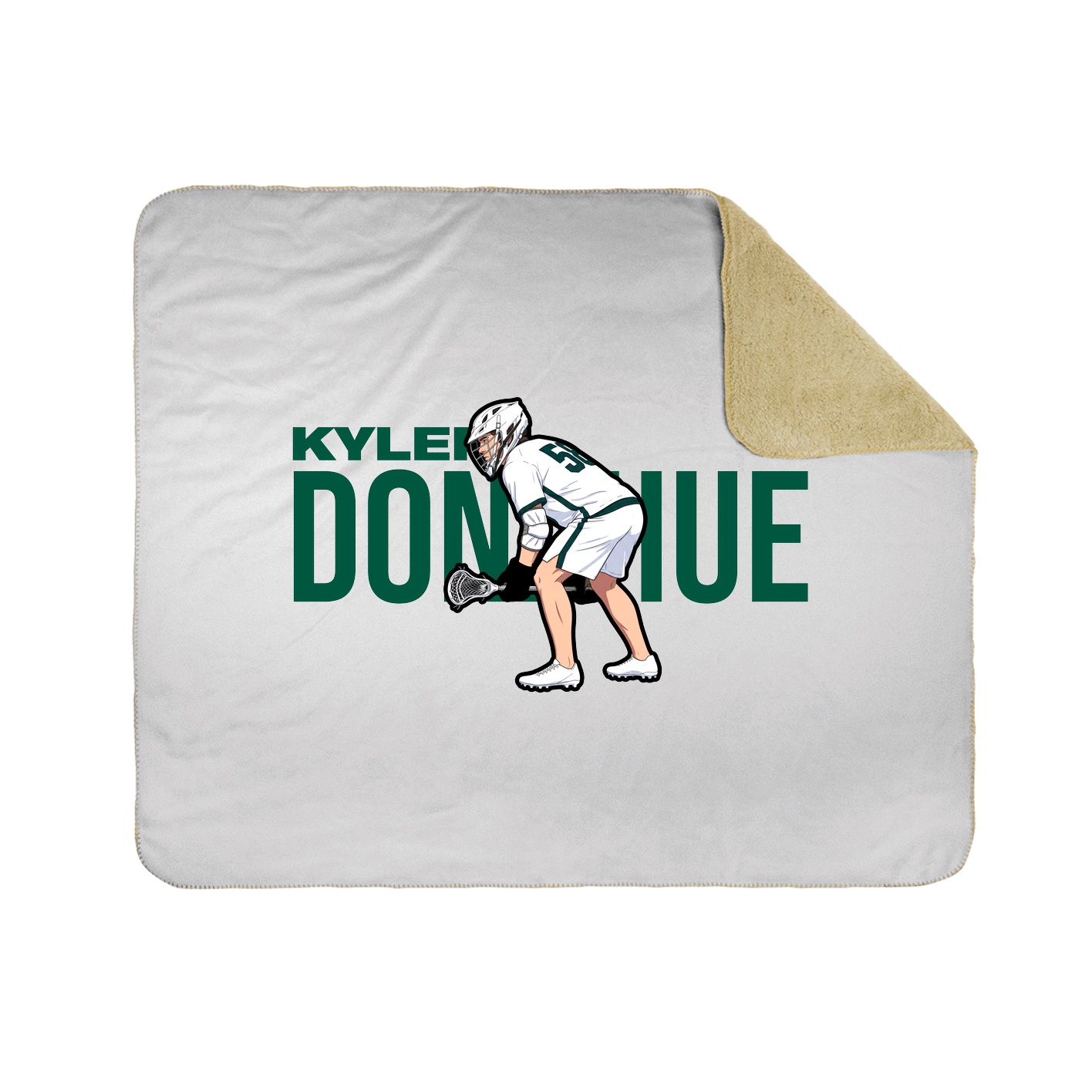 Throw Blanket — Player Name in White