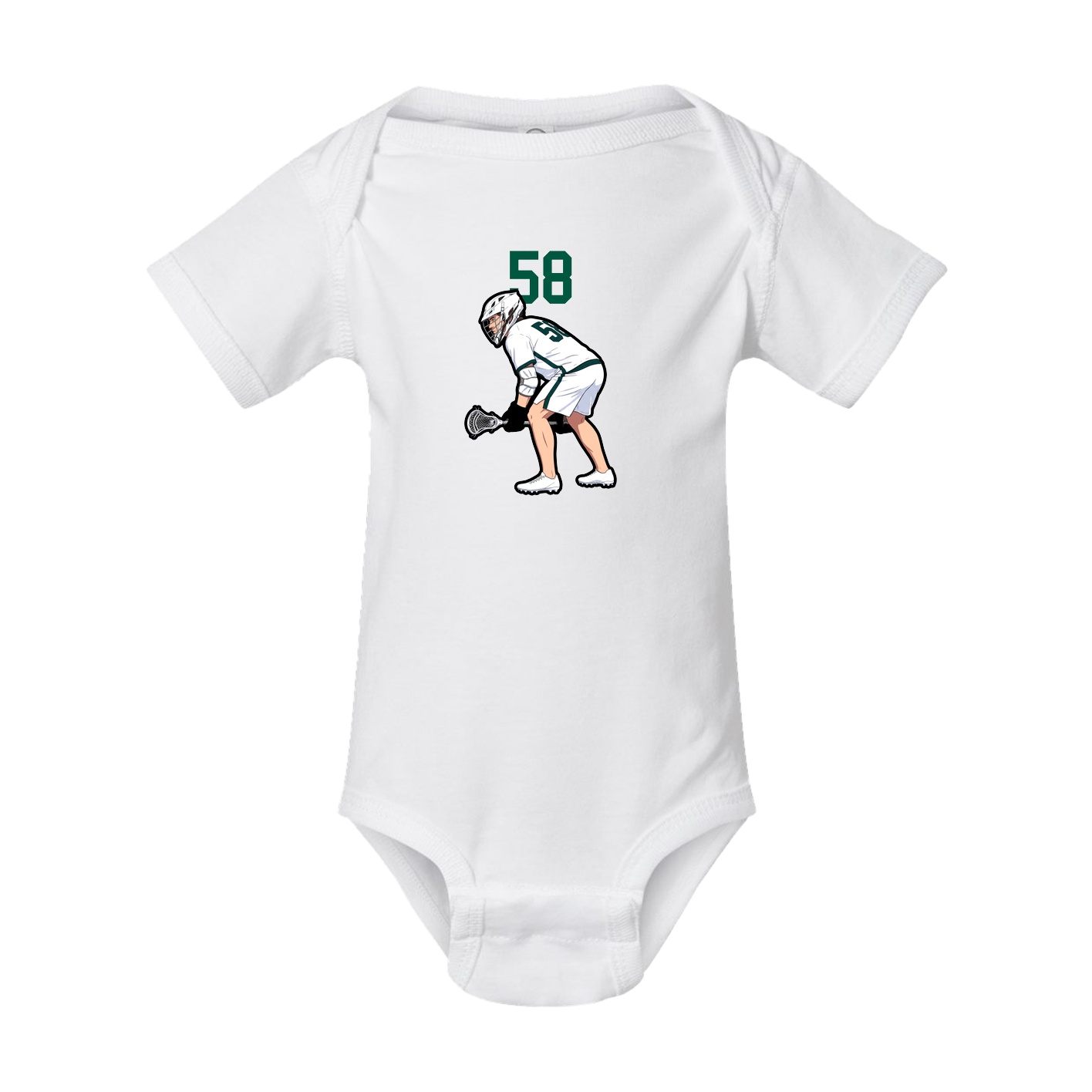 Baby Onesie — Number Top in White