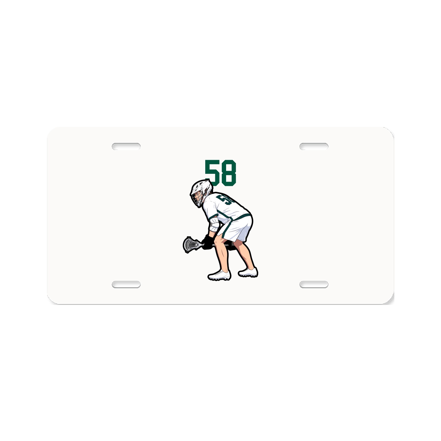 License Plate — Number Top in Classic