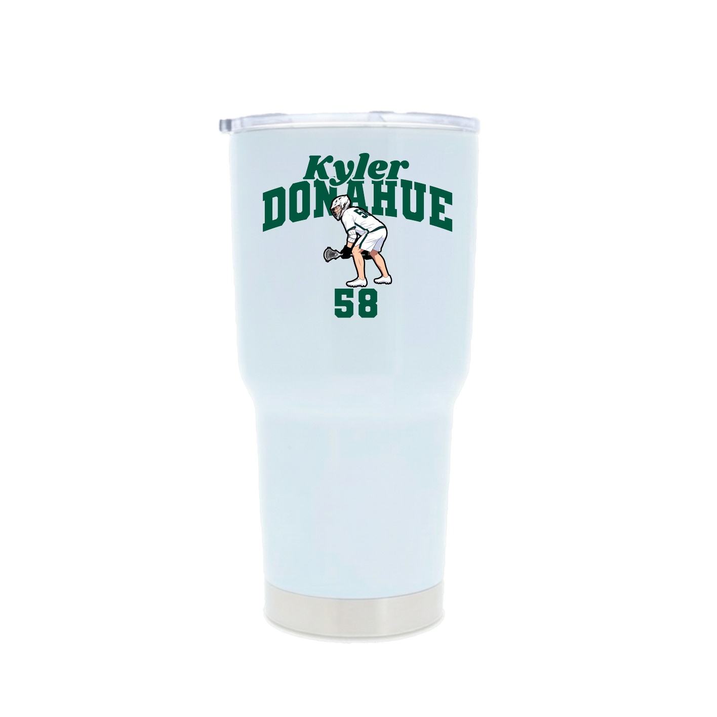 30oz Stainless Steel Tumbler — Signature Arch in White
